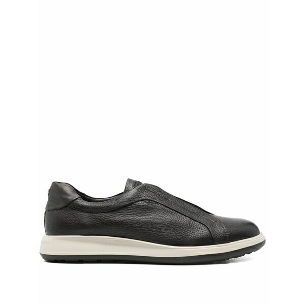 フラテッリ ロセッティ メンズ スリッポン・ローファー シューズ Leather slip-on sneakers Brown