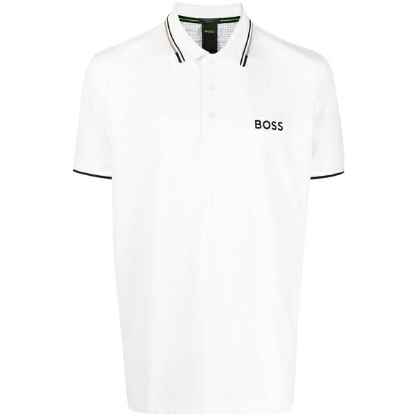 主任者 メンズ スポーツシャツ トップス Logo-embroidered polo shirt White