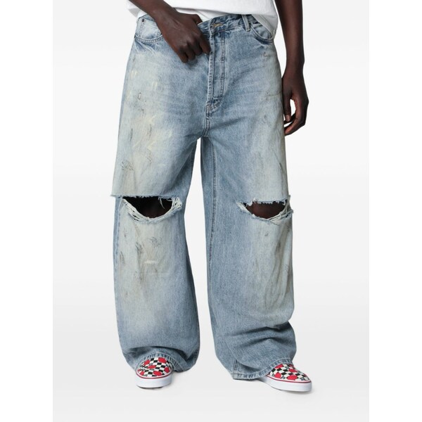 ダガー メンズ ジーンズズボン下 ボトムス Johnny distressed-finish jeans Blue