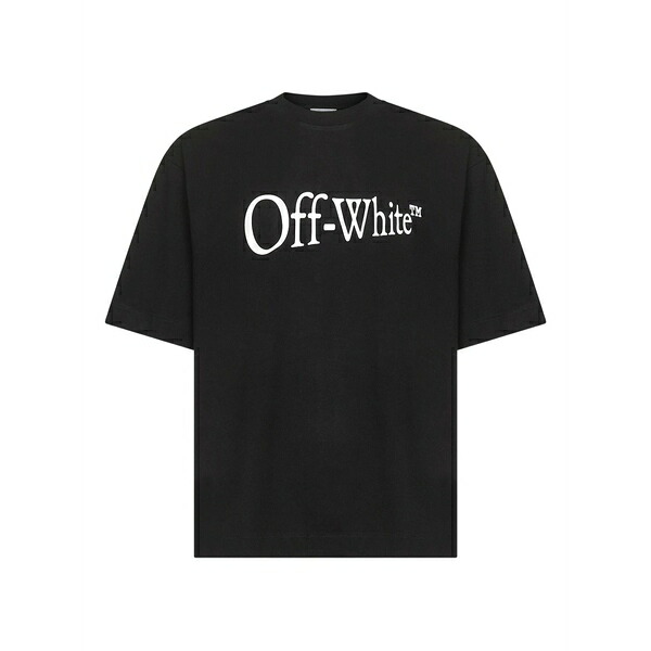 オフホワイト メンズ Tシャツ トップス Arrow-print t-shirt Black｜asty