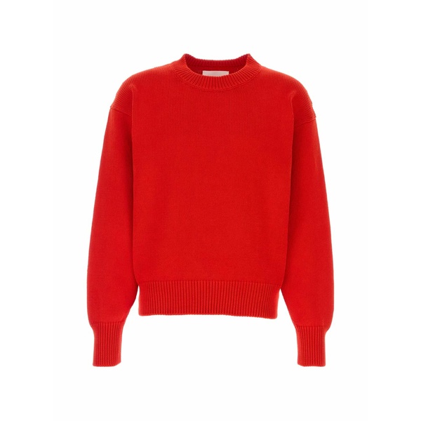 ジル・サンダー メンズ 編み物\u0026スウェーター アウター Crew-neck sweater Red