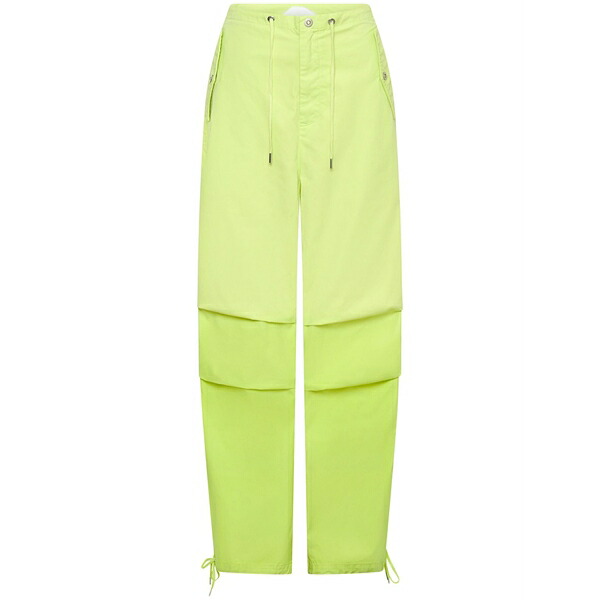 ディオンリー レディース 心地好いズボン下 ボトムス Sunfade cotton parachute pants Green