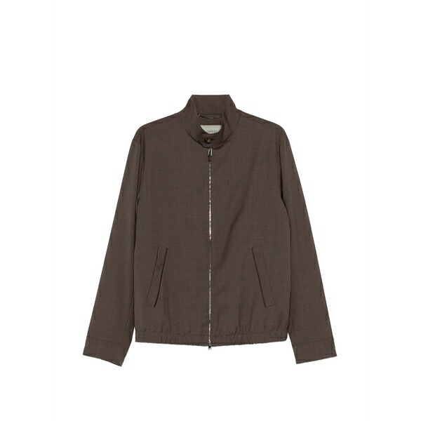 カナーリ メンズ 上衣＆上衣 アウター Zip-fastening pocket overshirt Brown