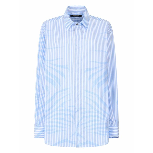 ロベルトカヴァリ メンズ プルオーバー トップス Cotton shirt Blue