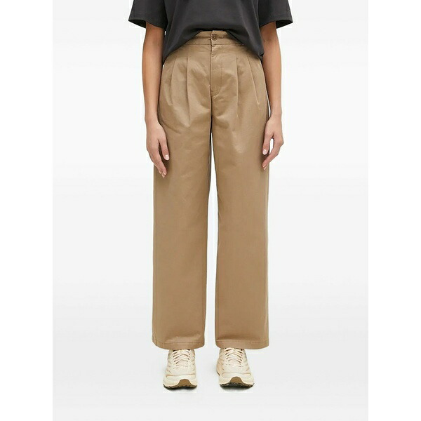 鉄道車両ハート型 レディース 心地よいズボン下 ボトムス Leola pleated trousers Neutrals