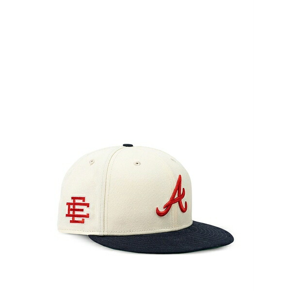 ニュー内鰓 メンズ 鳥打ち帽 付属物 X eric emanuel 59fifty mlb atlanta braves embroidered-logo cap Neutrals