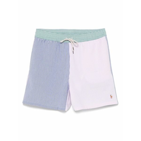 ラルフローレン メンズ 心地好いズボン下 ボトムス Multi-striped swim shorts  Pink