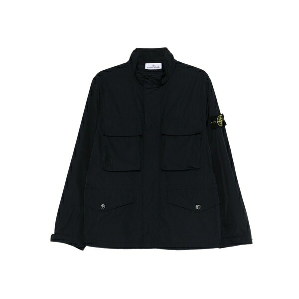 ストーンアイランド メンズ 上衣＆上衣 アウター Chest-pockets shirt jacket Blue