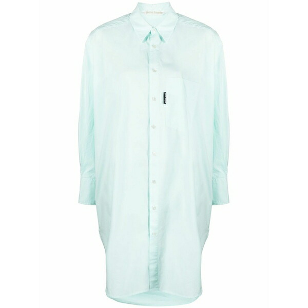 パーム・エンジェルス レディース 衣裳 トップス Oversize cotton shirt dress Blue