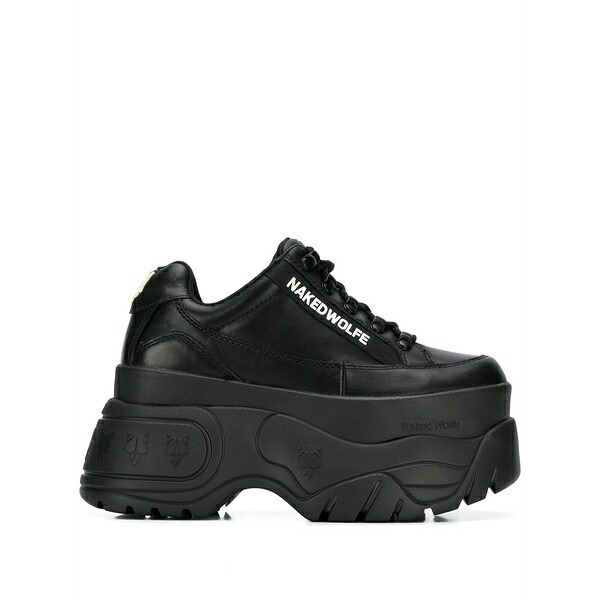 ネイキッドウルフ レディース スニーカー シューズ Sporty platform sneakers Black