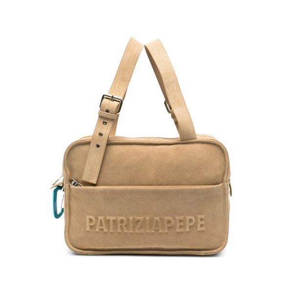 パトリツィア ペペ レディース トートバッグ 御徒面子 (im)perfection embossed suede tote bag Neutrals