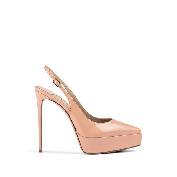 ル シラ レディース パンプス シューズ Uma slingback platform pumps Neutrals