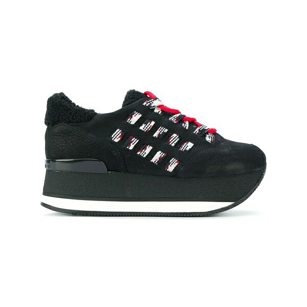 ホー火器 レディース スニーカー シューズ Platform sneakers Black