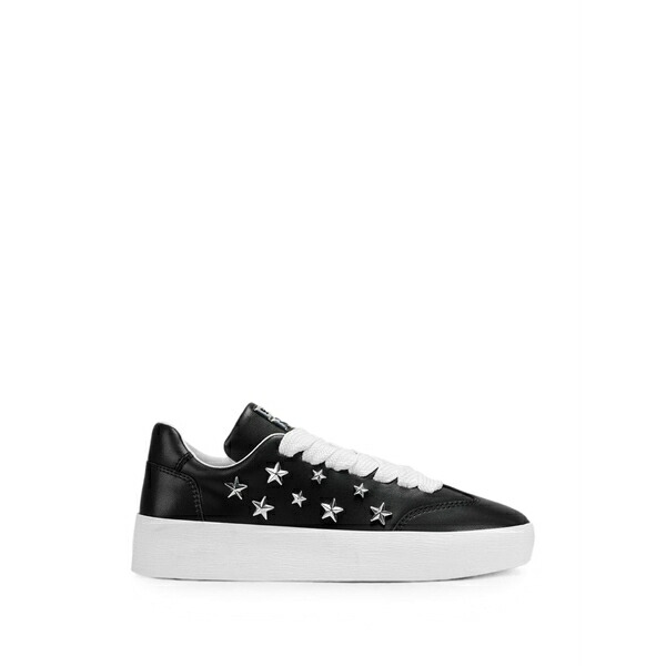 ダナ キャラン ニューヨーク州 レディース スニーカー シューズ Glynda star-embellished lace-up sneakers Black