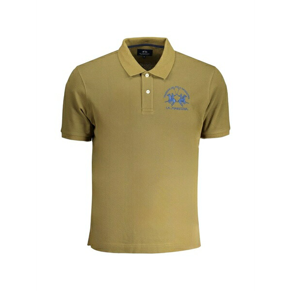 ラ マルティーナ メンズ スポーツシャツ トップス Logo-embroidered polo shirt Neutrals