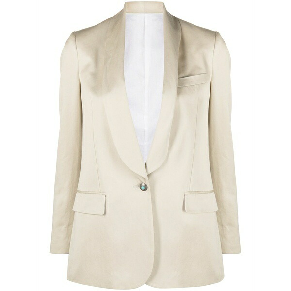フォルテラ レディース 上衣＆上衣 アウター Blaire single-breasted blazer Neutrals