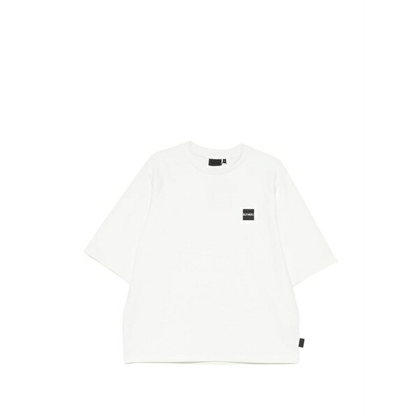 アウゼア メンズ ティーシャツ トップス Logo-patch raglan-sleeve t-shirt White