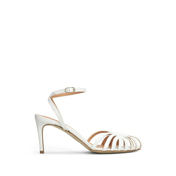 ザ・セラー レディース サンダル シューズ Patent-finish caged sandals White