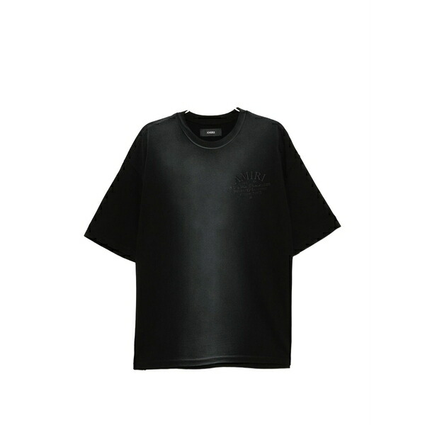 アミリ メンズ Tシャツ トップス Art district t-shirt Black|asty
