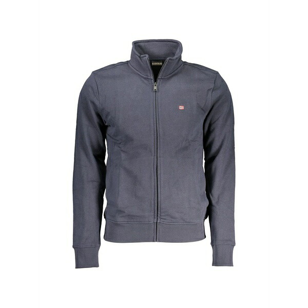 ナパピリ メンズ 上衣＆上衣 アウター Zip-up high-neck sweatshirt Blue
