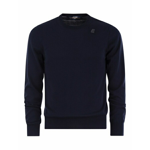 ケイ通い路 メンズ パーカー・スウェットシャツ アウター Crewneck logo sweatshirt Blue