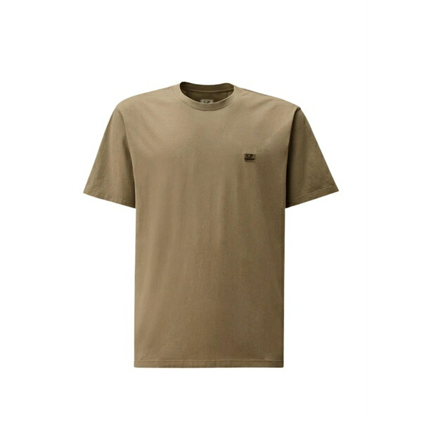 シーピーカンパニー メンズ スポーツシャツ トップス Logo t-shirt Neutrals