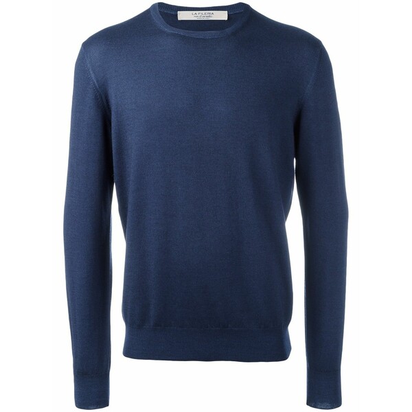 ディーフォーポイントゼロ メンズ 編み物\u0026プルオーバー アウター Virgin-wool sweater Blue