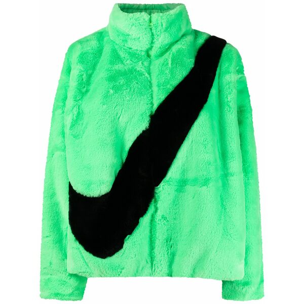 ナイキ レディース 上衣＆上衣 アウター Faux-fur jacket Green
