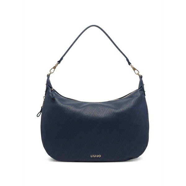 リュージョー レディース ショルダーバッグ バッグ Logo zip shoulder bag Blue｜asty