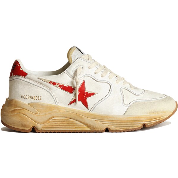 Golden Goose ゴールデングース メンズ スニーカー  【Golden Goose Running Sole White Red】  サイズ US_6(24.0cm) White/Red