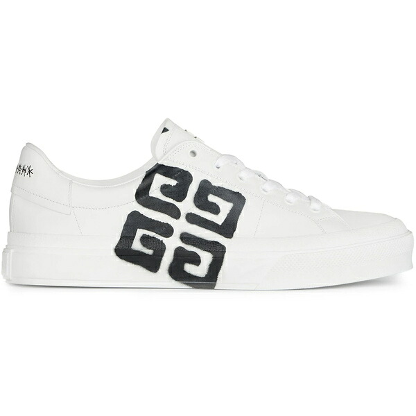 Givenchy ジバンシー メンズ スニーカー  【Givenchy City Sport Tag Effect 4G Print Black White】  大いさ US_6(24.0糎) Black/White スニーカー-靴-メンズ靴