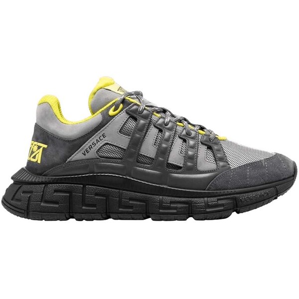 Versace ヴェルサーチ メンズ スニーカー 【Versace Trigreca Sneakers Grey】 サイズ US_8.5(26.5cm) Grey|asty