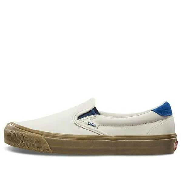 Vans バンズ メンズ スニーカー 【Vans Slip-On 59 LX Leather \u0027Marshmallow Sailor\u0027 VN0A38FZVOJ】  大きさ US_9(27.0糎)