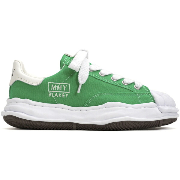 Maison Mihara Yasuhiro ミハラヤスヒロ メンズ スニーカー 【Maison Mihara Yasuhiro Blakey OG Sole Canvas Low Green】 サイズ US_6(24.0cm) Green/White|asty