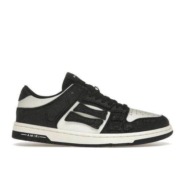 AMIRI アミリ メンズ スニーカー 【AMIRI Skel Top Low Shimmer Black White】 サイズ EU_40(25.0cm) Black/White|asty
