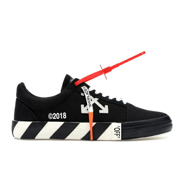 OFF-WHITE 象牙色 メンズ スニーカー  【OFF-WHITE  Vulc Low Black】  大きさ EU_40(25.0珊) Black/White