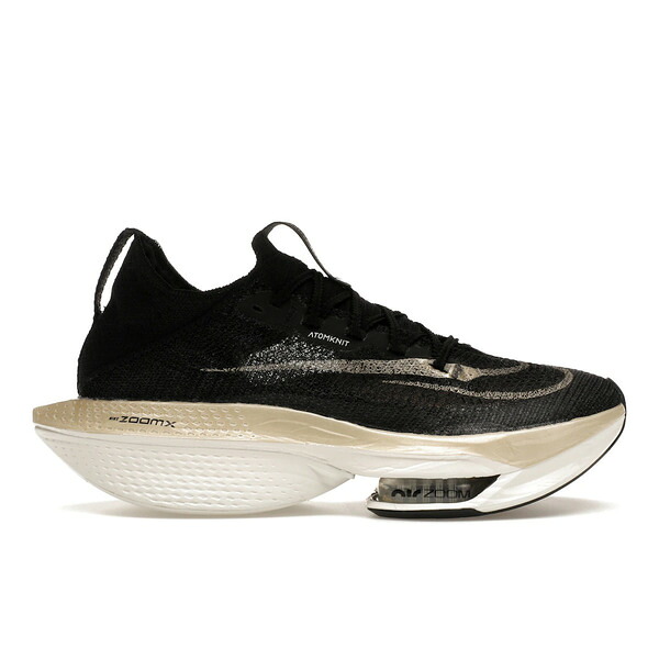 Nike ナイキ メンズ スニーカー  【Nike Air Zoom Alphafly Next% 2 Black Metallic Gold Grain】  大いさ US_8(26.0糎) Black/Sail/Metallic Gold Grain