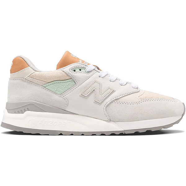 New Balance ニュー平衡にする メンズ スニーカー  【New Balance 998 White Tan】  大きさ US_8.5(26.5珊) White/Tan