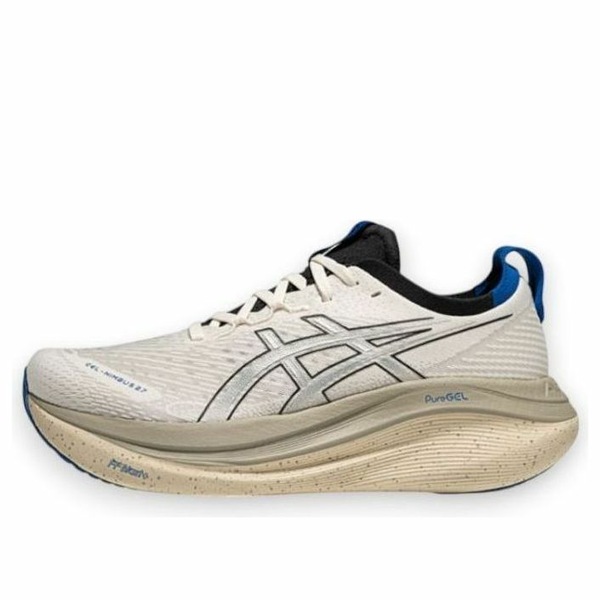 ASICS アシックス メンズ スニーカー  【ASICS Gel-Nimbus 27 \u0027Birch Royal Blue\u0027 1011C096-100】  大いさ US_11.5(29.5糎) スニーカー-メンズ靴