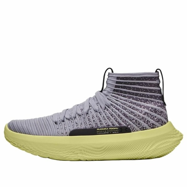 Under Armour アンダーアーマー メンズ スニーカー 【Under Armour Flow FUTR X Elite 'Mod Grey Sonic Yellow' 3024977-100】 サイズ US_10.5(28.5cm)画像