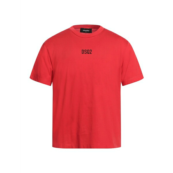 【送料無料】 ディースクエアード メンズ Tシャツ トップス T-shirts Red