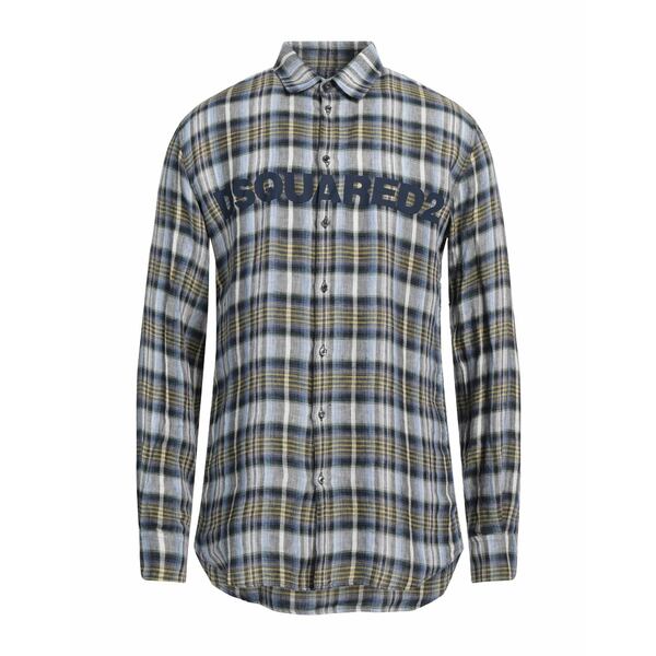 【送料無料】 ディースクエアード メンズ シャツ トップス Shirts Blue