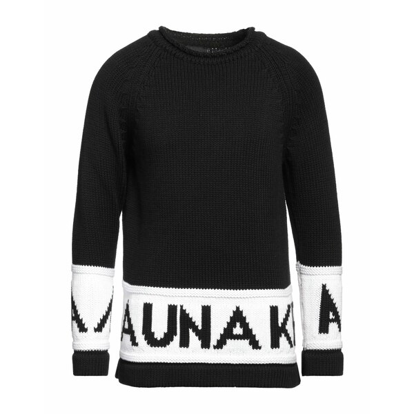 【貨物輸送無料】 マウナ 世話をする メンズ 編み物\u0026プルオーバー アウター Sweaters Black