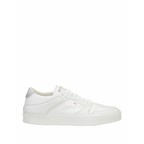 スニーカー SANTONI Men Sneakers White MBCD21995BARTLLD I50 Men's white tumbled leather slip-on sneaker | Santoni Shoes