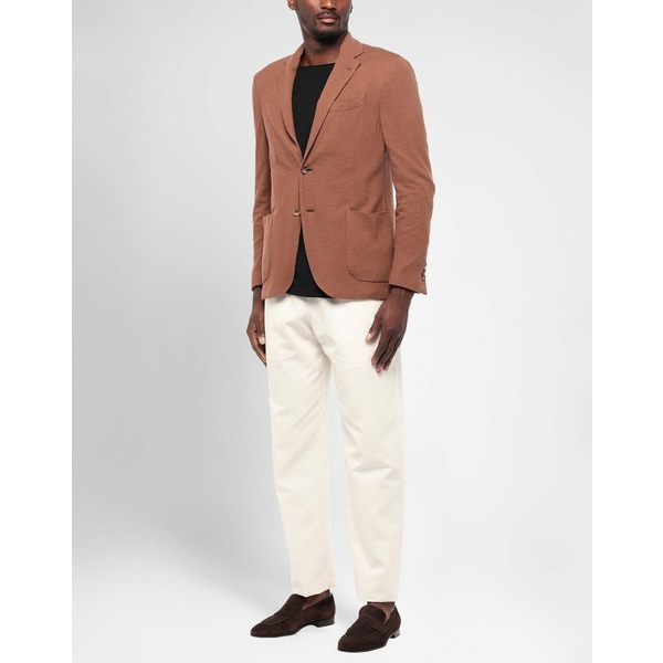 織り柄チェック LARDINI ラルディーニ ジャケット＆ブルゾン アウター メンズ Suit jackets
