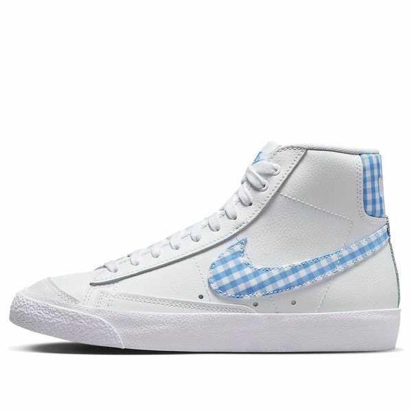 Nike ナイキ レディース スニーカー  【(WMNS) Nike Blazer Mid \u002777 \u0027University Blue Gingham\u0027 FD9163-100】  大いさ US_7(24.0珊) スニーカー-靴