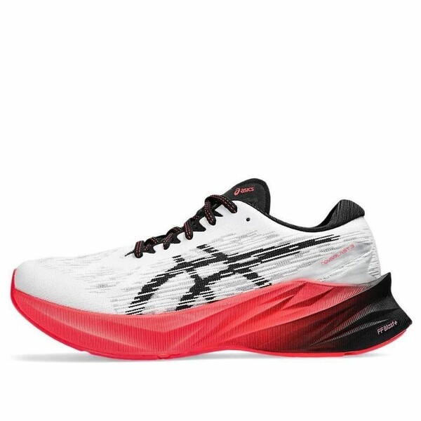 ASICS アシックス レディース スニーカー  【(WMNS) ASICS Novablast 3 \u0027White Black Electric Red\u0027 1012B288-104】  大きさ US_7.5(24.5糎)