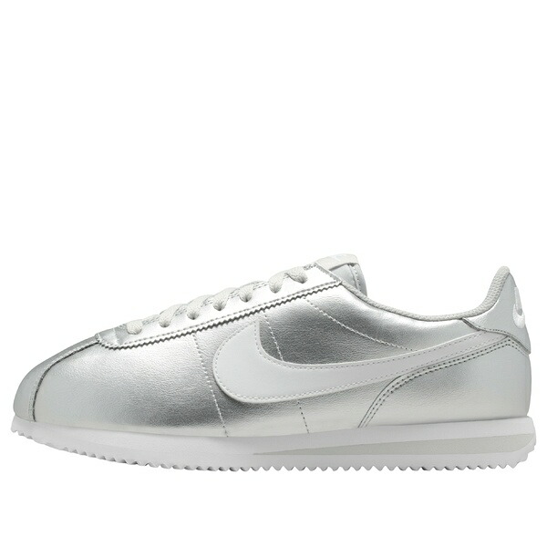 Nike ナイキ レディース スニーカー  【(WMNS) Nike Cortez Metallic Silver Grey Fog White IR0042-001】  サイズ US_W_11.5