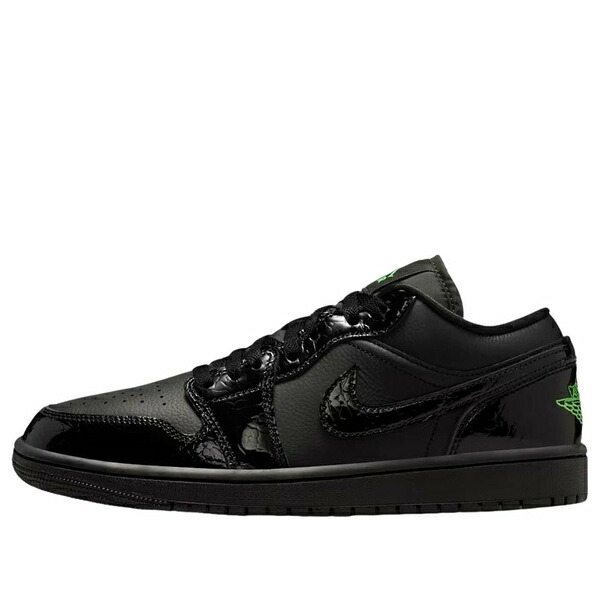 Jordan ジョーダン レディース スニーカー  【(WMNS) Air Jordan 1 Low \u0027Black Scream Green\u0027 IQ9701-010】  大きさ US_5(22.0糎)