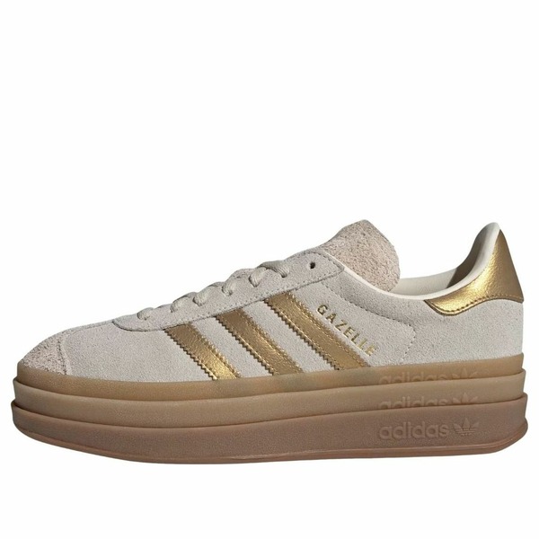 adidas アディダス レディース スニーカー 【(WMNS) adidas Gazelle Bold 'Cream White Brown Desert' IH6781】 サイズ US_7.5(24.5cm)｜asty